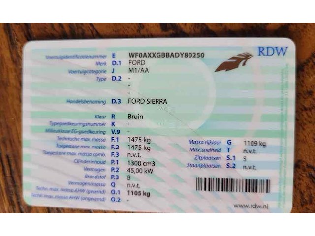 Ford sierra1,3, 1983 - afbeelding 42 van  48