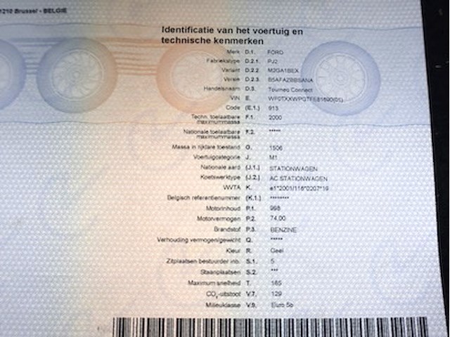 Ford tourneo - wf0txxwpgtfe81690 - 2015 - afbeelding 9 van  20