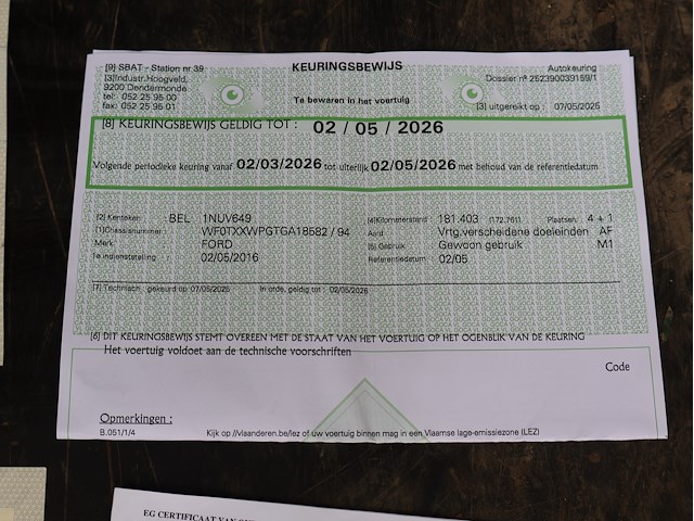 Ford tourneo - wf0txxwpgtga18582 - 2016 - afbeelding 9 van  18