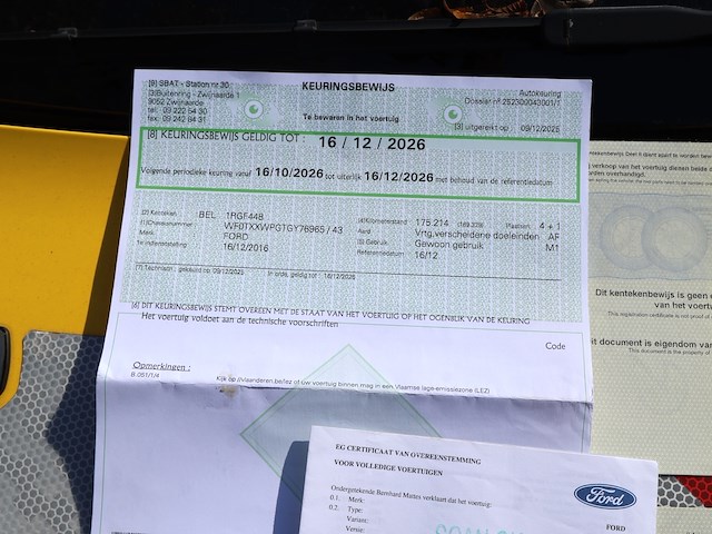 Ford tourneo - wfotxxwpgtgy76965 - 2016 - afbeelding 10 van  21