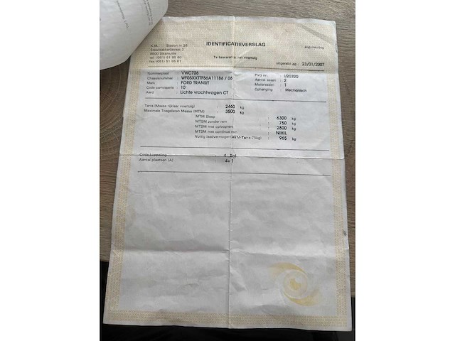 Ford transit - 2007 - transit jumbo - dubbel cabine - personenauto - afbeelding 28 van  36