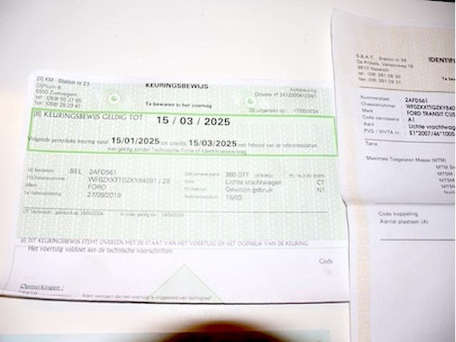 Ford transit - wf0zxxttgzky84091 - 2019 - afbeelding 22 van  33