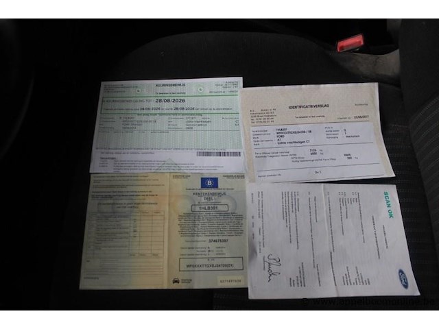 Ford transit, chassisnummer wf0xxxttgxej24100, eerste inschrijving 18/08/2014, 295.592 km, 114 kw, 2.198 cm³, diesel, manueel, bestelwagen, euro 5b, mtm 3.500 kg, tarragewicht 3.105 kg, keuring geldig tot 28/08/2026 - afbeelding 7 van  20