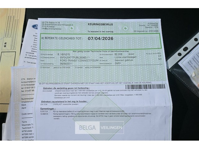Ford transit connect lichte vrachtwagen - afbeelding 8 van  24