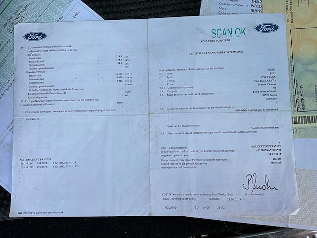 Ford transit custom - 6 zitplaatsen - bedrijfswagen - afbeelding 20 van  28