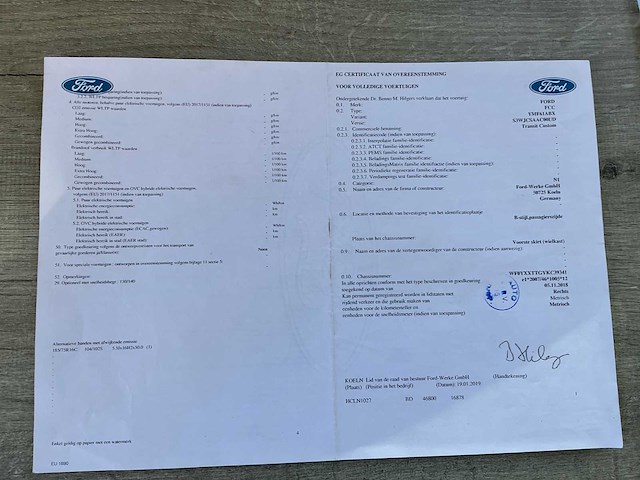 Ford transit custom 2019 - afbeelding 48 van  49