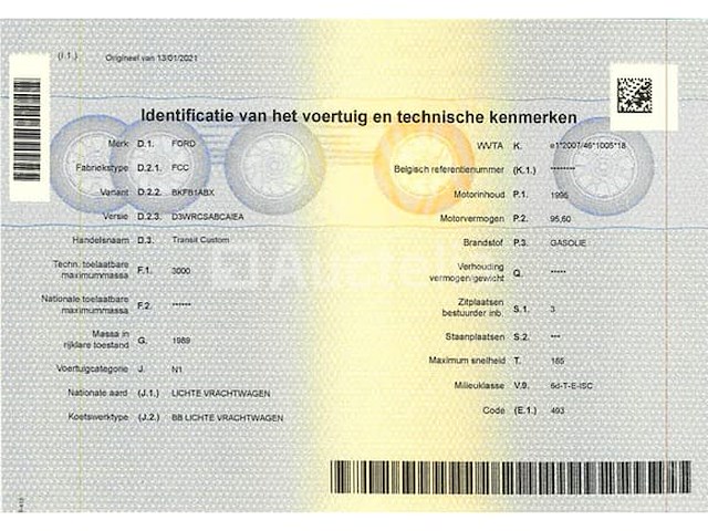 Ford transit custom bestelwagen (2021-155,976 km) - afbeelding 9 van  20