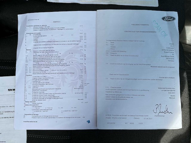 Ford transit custom lichte vracht bedrijfswagen - afbeelding 35 van  36