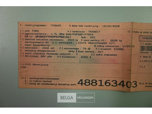 Ford transit lichte vrachtwagen - afbeelding 6 van  23
