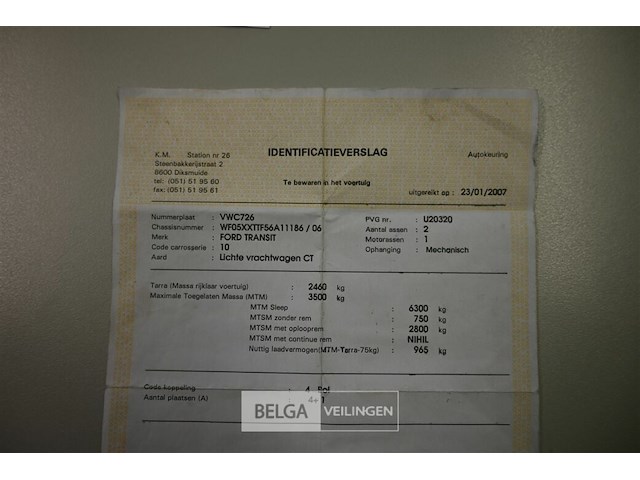 Ford transit lichte vrachtwagen - afbeelding 8 van  23