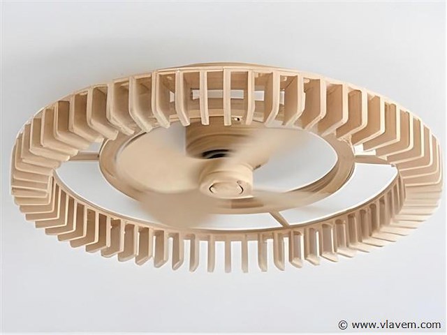 Forlight cork led ip44 design plafond ventilator met afstandsbediening - afbeelding 1 van  7