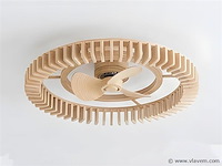 Forlight cork led ip44 design plafond ventilator met afstandsbediening - afbeelding 2 van  7