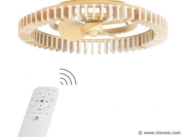 Forlight cork led ip44 design plafond ventilator met afstandsbediening - afbeelding 5 van  7