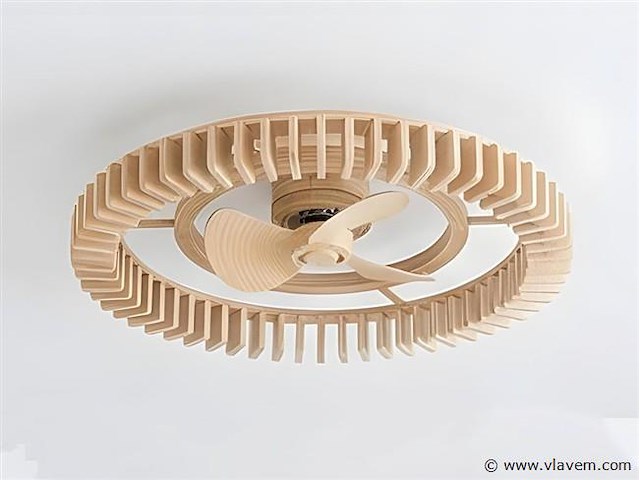 Forlight cork led ip44 design plafond ventilator met afstandsbediening - afbeelding 2 van  7