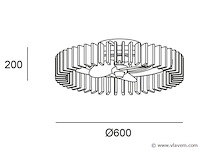 Forlight cork led ip44 design plafond ventilator met afstandsbediening - afbeelding 4 van  6