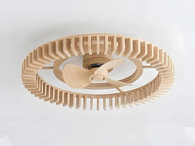 Forlight cork led ip44 design plafond ventilator met afstandsbediening - afbeelding 1 van  11