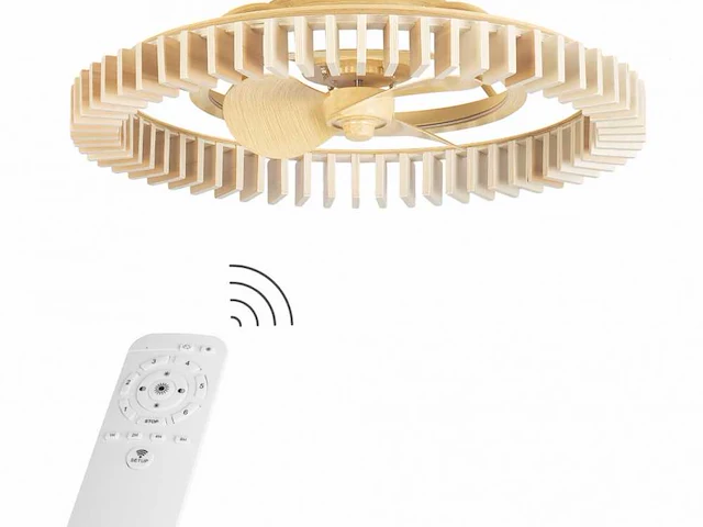 Forlight cork led ip44 design plafond ventilator met afstandsbediening - afbeelding 7 van  11