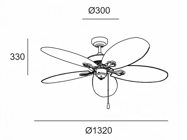 Forlight phuket plafond ventilator met afstandsbediening - afbeelding 7 van  9
