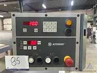 Formaatzaag altendorf wa 80x, bouwjaar 2015, met serienummer 15-08-21-022. de machine is uitgerust met een hoofdmotor van 5,5 kw en een voorritzermotor van 0,75 kw. - afbeelding 2 van  6