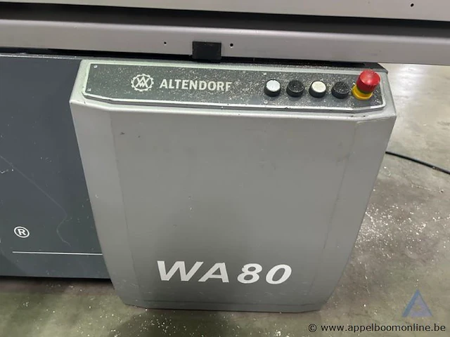 Formaatzaag altendorf wa 80x, bouwjaar 2015, met serienummer 15-08-21-022. de machine is uitgerust met een hoofdmotor van 5,5 kw en een voorritzermotor van 0,75 kw. - afbeelding 3 van  6