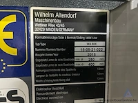 Formaatzaag altendorf wa 80x, bouwjaar 2015, met serienummer 15-08-21-022. de machine is uitgerust met een hoofdmotor van 5,5 kw en een voorritzermotor van 0,75 kw. - afbeelding 4 van  6
