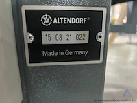 Formaatzaag altendorf wa 80x, bouwjaar 2015, met serienummer 15-08-21-022. de machine is uitgerust met een hoofdmotor van 5,5 kw en een voorritzermotor van 0,75 kw. - afbeelding 6 van  6
