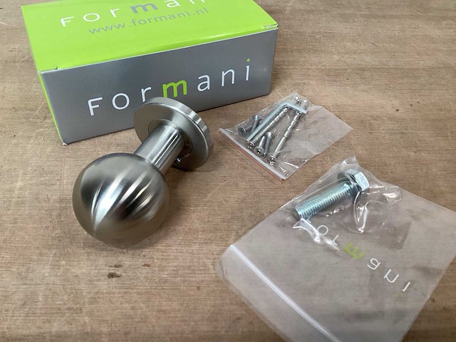 Formani rvs voordeurknop rond 50 mm (40x) - afbeelding 1 van  5