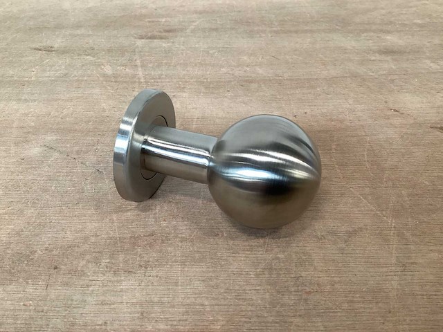 Formani rvs voordeurknop rond 50 mm (40x) - afbeelding 3 van  5