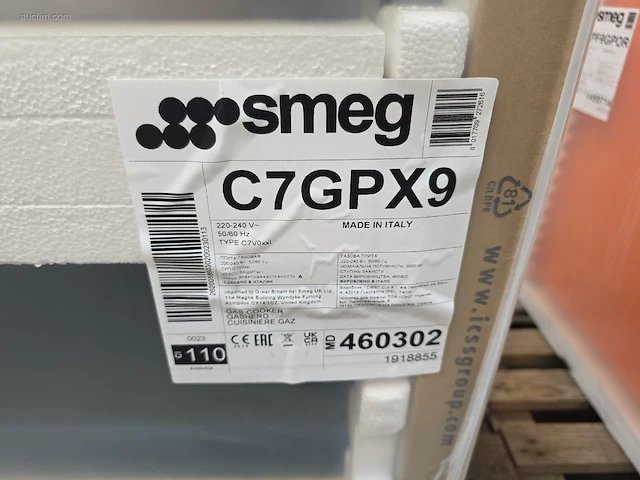 Fornuis smeg c7gpx9 - afbeelding 3 van  3