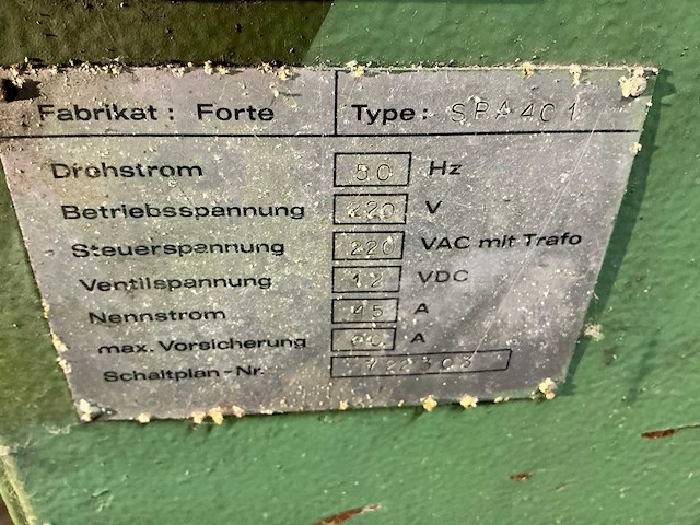 Forte spa401 bandzaagmachine - afbeelding 2 van  10