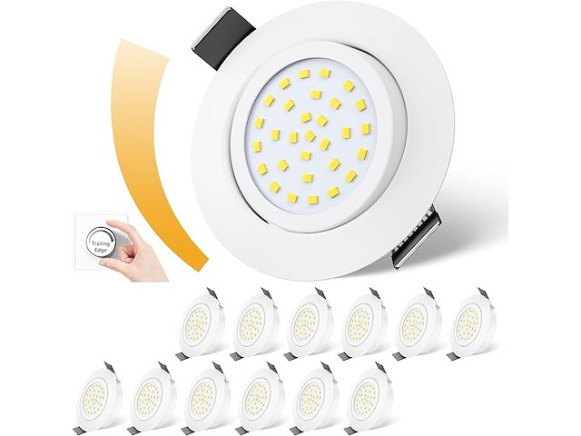 Fosfor led-inbouwspots, 5 w, dimbare ledspots - afbeelding 1 van  6