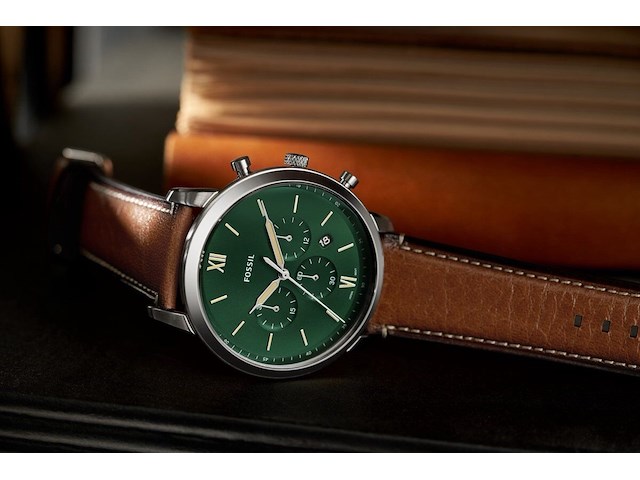 Fossil fs5963 herenhorloge 44 mm - zilverkleurig - afbeelding 2 van  5