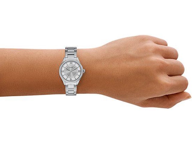 Fossil gilmore dames horloge 28 cm - zilverkleurig - afbeelding 3 van  8