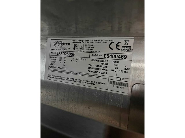 Foster - epro26bsf - rvs vriezer - afbeelding 4 van  7