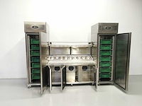 Foster - fps3gr/epro26bs - gekoelde tafel met koelkast en vriezer - afbeelding 1 van  1