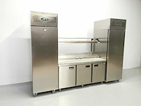Foster - fps3gr/epro26bs - gekoelde tafel met koelkast en vriezer - afbeelding 2 van  4
