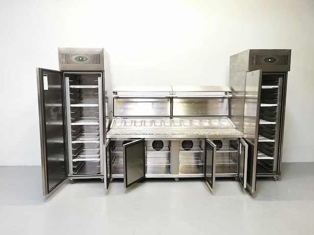 Foster - fps4gr/epro26bs - gekoelde tafel met koelkast en vriezer - afbeelding 1 van  3