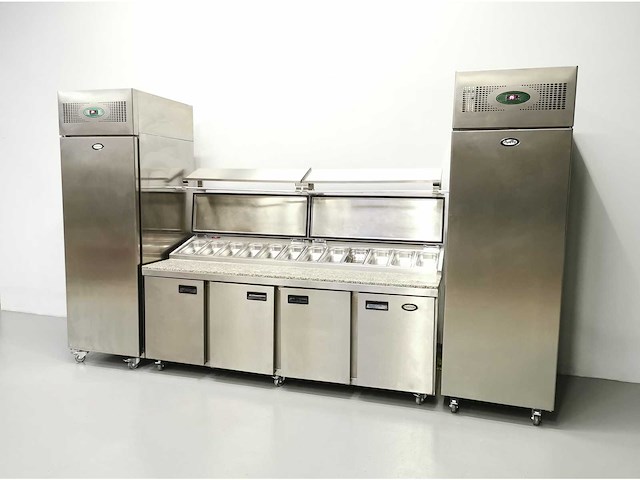 Foster - fps4gr/epro26bs - gekoelde tafel met koelkast en vriezer - afbeelding 4 van  4