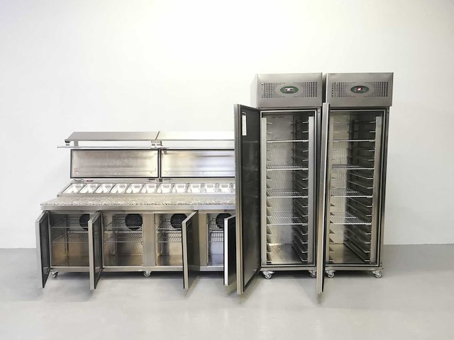 Foster - fps4gr/epro26bs - gekoelde tafel met koelkast en vriezer - afbeelding 3 van  3