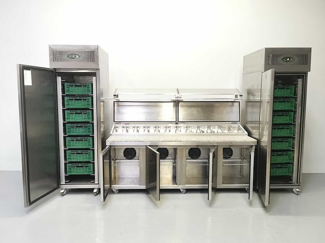 Foster - fps4gr/epro26bs - gekoelde tafel met koelkast en vriezer - afbeelding 1 van  2