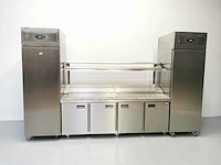 Foster - fps4gr/epro26bs - gekoelde tafel met koelkast en vriezer - afbeelding 1 van  2