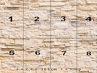 Fotobehang 3d print stenen beige 366 x 254 cm - afbeelding 2 van  3