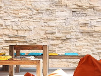 Fotobehang 3d print stenen beige 366 x 254 cm - afbeelding 3 van  3