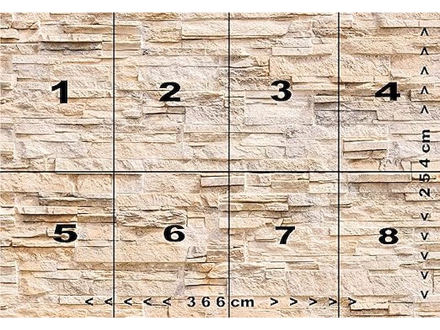 Fotobehang 3d print stenen beige 366 x 254 cm - afbeelding 2 van  3