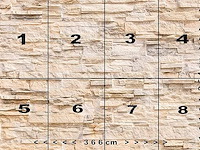 Fotobehang 3d print stenen beige 366 x 254 cm - afbeelding 2 van  3