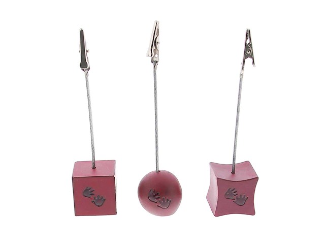 Fotoclip 3d handjes bordeaux - kerst- & seizoensartikelen (144x) - afbeelding 1 van  1