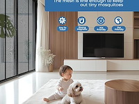 Fowong magnetisch vliegengaas voor deur, 150 x 255 cm - afbeelding 2 van  2
