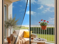 Fowong magnetisch vliegengaas voor deur, 240 x 240 cm - afbeelding 1 van  3