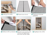Fowong magnetisch vliegengaas voor deur, 240 x 240 cm - afbeelding 3 van  3