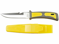 Fox outdoor duikersmes met rubberen handvat en abs schede - afbeelding 1 van  2
